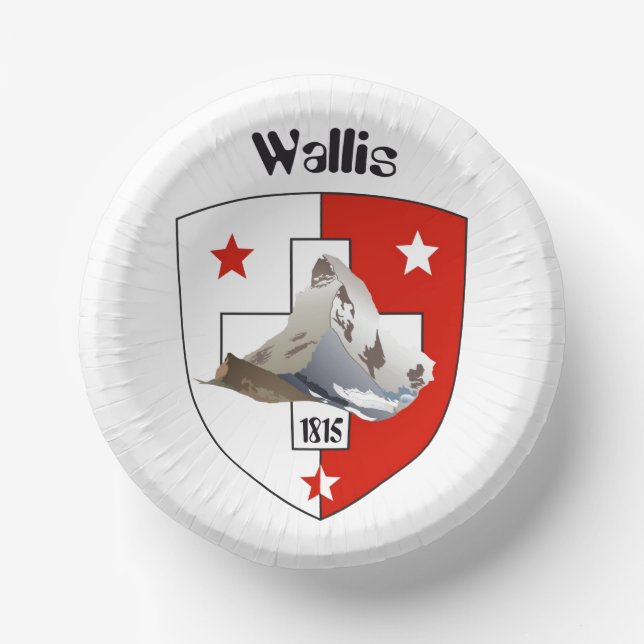 Wallis / Schweiz - Valais / Suisse Teller Schüssel (Vorderseite)