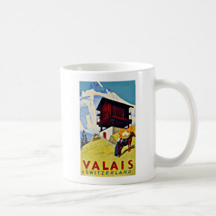 Wallis Schweiz Vintage Reise Schön Kaffeetasse