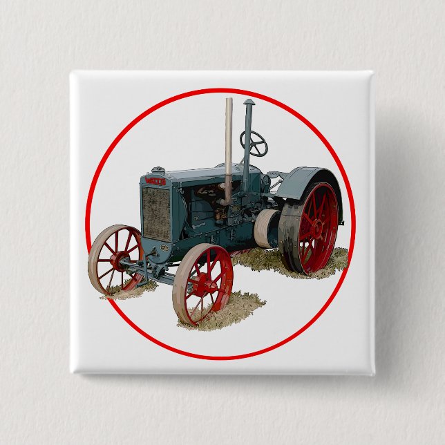 Wallis-Traktor Button (Vorderseite)