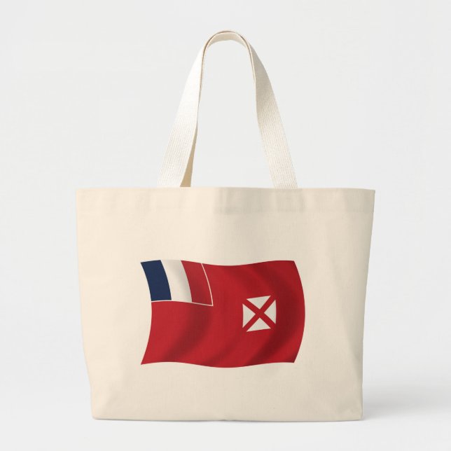 Wallis und Futuna Flag Tote Bag Jumbo Stoffbeutel (Vorne)