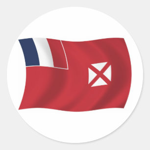 Wallis-und-Futuna-Flaggen-Aufkleber Runder Aufkleber