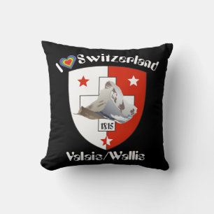 Wallis Valais Schweiz Suisse Kissen