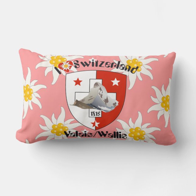 Wallis Wallis Schweiz Suisse Kissen (Vorderseite)