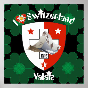 Wallis Wallis Schweiz Suisse Poster