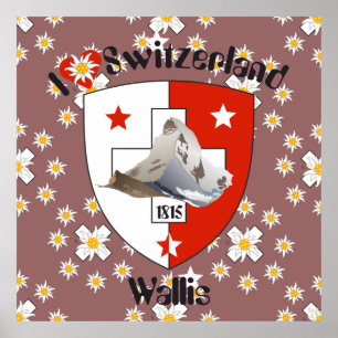 Wallis Wallis Schweiz Suisse Poster