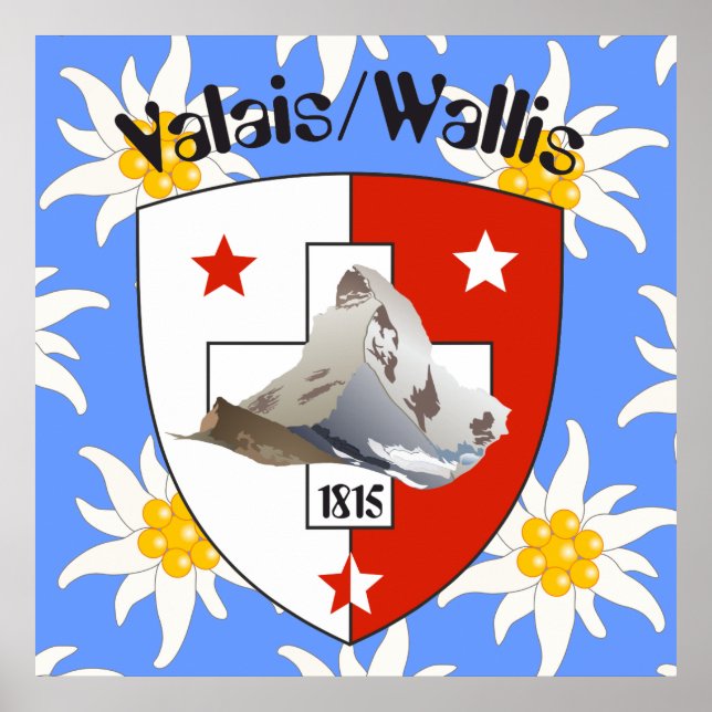 Wallis Wallis Schweiz Suisse Poster (Vorne)