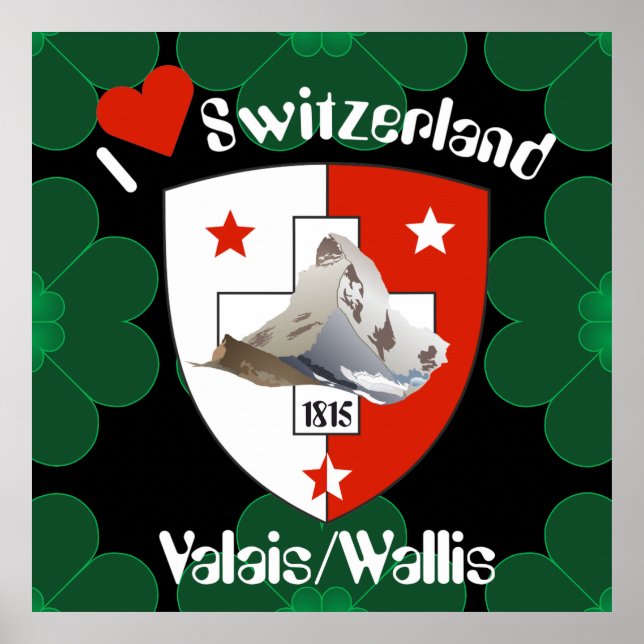 Wallis Wallis Schweiz Suisse Poster (Vorne)