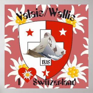 Wallis Wallis Schweiz Suisse Poster