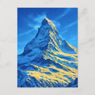 Walliser Alpen Feiertagspostkarte