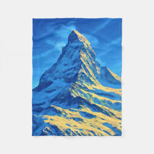 Walliser Alpen Fleecedecke (Vorderseite)