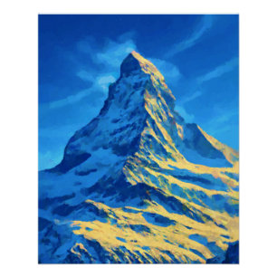 Walliser Alpen Gebirge Poster
