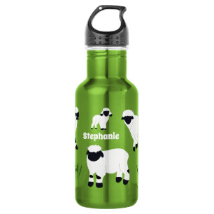 Walliser Schaf Personalisierte Bauern Edelstahlflasche