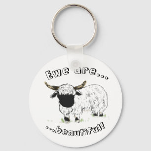 Walliser Schafe - Ewe ist schön! Schlüsselanhänger