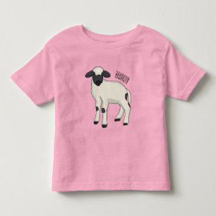 Walliser Schwarznasenschaf Cartoon-Illustration  Kleinkind T-shirt