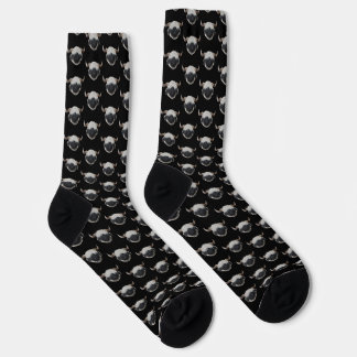 Walliser Socken, schwarz Socken