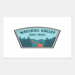 Wallkill Valley Rail Trail Rechteckiger Aufkleber