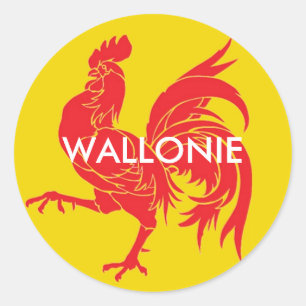 Wallonie Belgien Runder Aufkleber