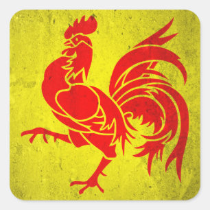 Wallonie Quadratischer Aufkleber