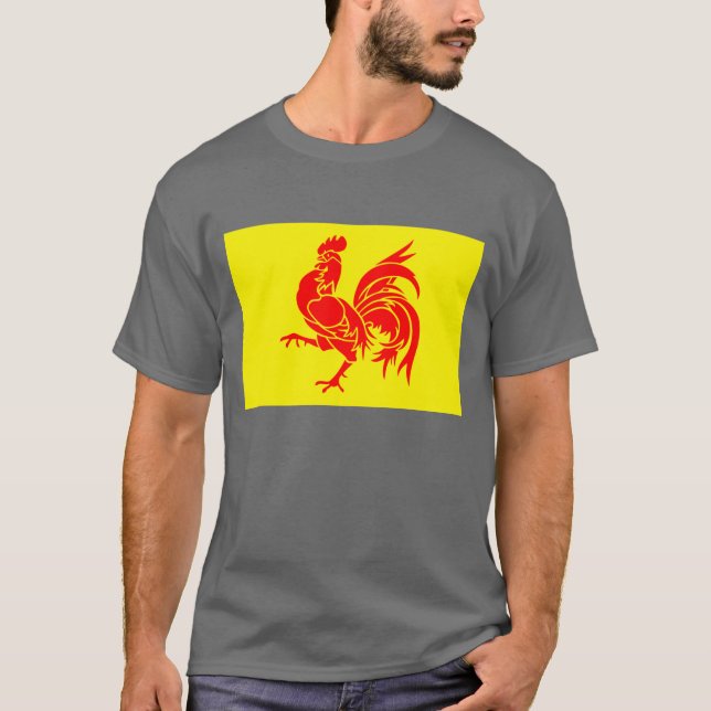 Wallonische Regions-Flagge T-Shirt (Vorderseite)