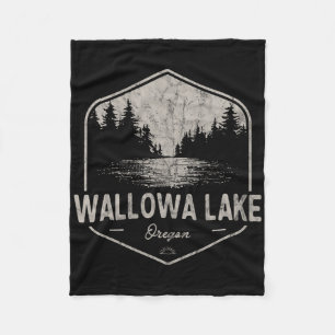 Wallowa Lake Oregon Outdoor Vintage  Fleecedecke