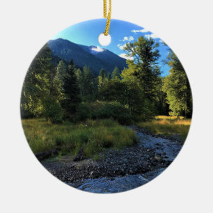 Wallowa Lake Staat Park, OR Keramik Ornament