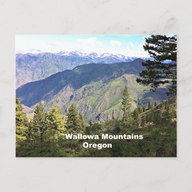 Wallowa Mountains, Oregon Postkarte (Vorderseite)