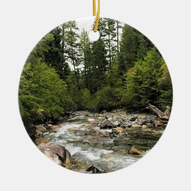 Wallowa River, OR Keramik Ornament (Vorne)