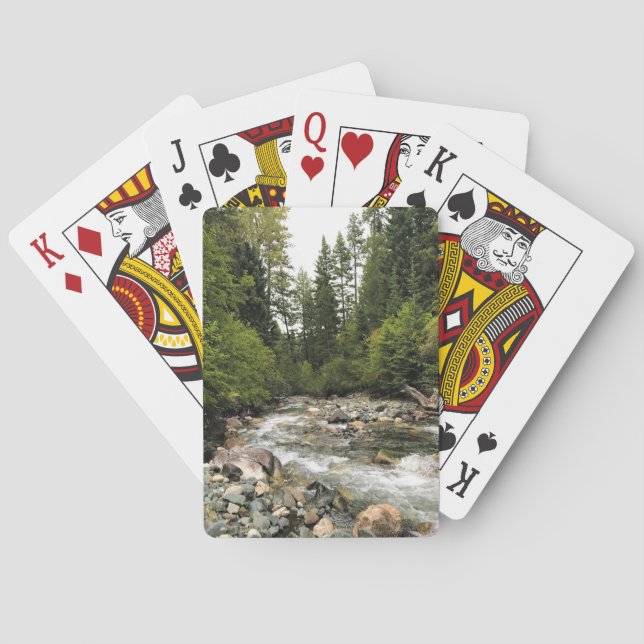 Wallowa River, OR Spielkarten (Rückseite)