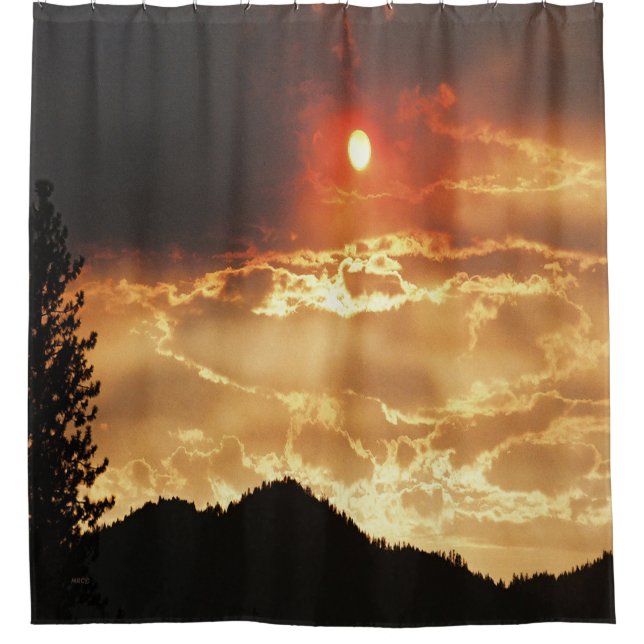 Wallows Fire Sky...... Duschvorhang (Vorderseite)