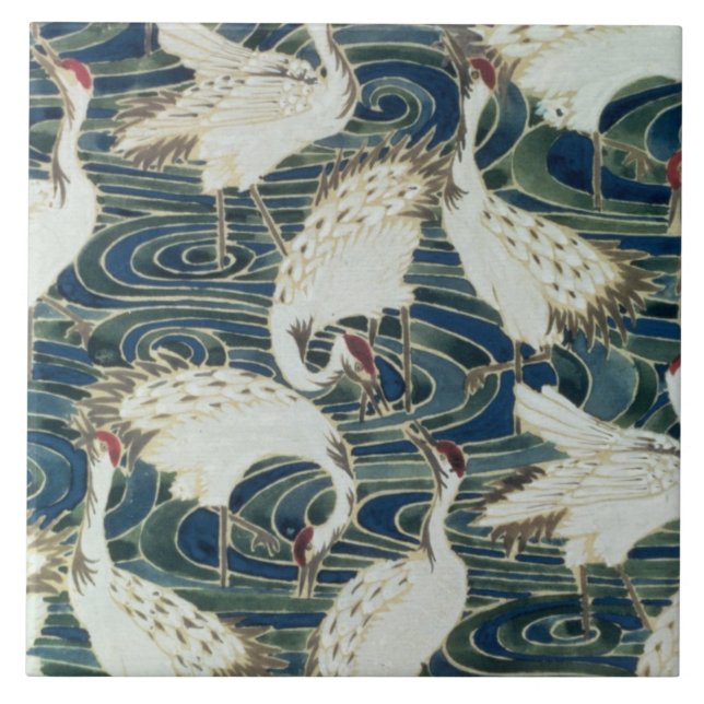 Wallpaper Entwurf, durch das silberne Studio, Fliese (Vorderseite)