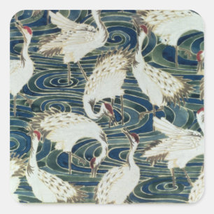 Wallpaper Entwurf, durch das silberne Studio, Quadratischer Aufkleber