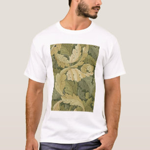 Wallpaper Entwurf mit Acanthus-/Waldfarben, 1 T-Shirt