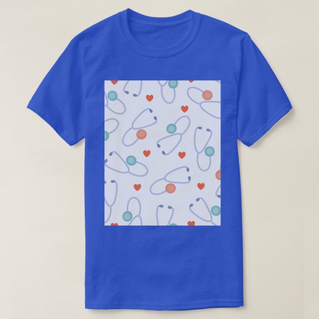 Wallpaper Nurse Stethoscope T-Shirt (Design vorne)