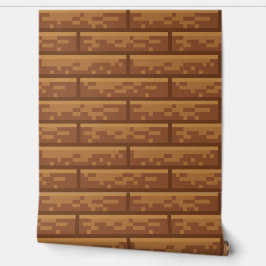 Wallpaper Pixel-Art "WOODPLANKS" 8 Bit Var03 Tapete