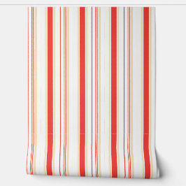 Wallpaper with red stripes tapete