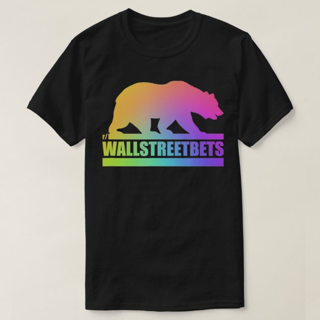 Wallstreetbets Gay Bear WSB Stock Market Options T-Shirt (Design vorne)