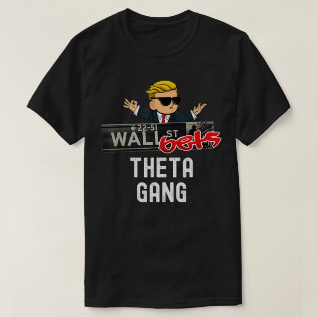 Wallstreetbets Logo Theta Gang T-Shirt (Design vorne)