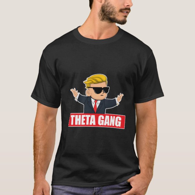 Wallstreetbets Theta Gang Wsb Börsenoptionen T-Shirt (Vorderseite)