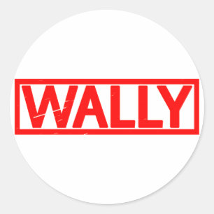 Wally Briefmarke Runder Aufkleber