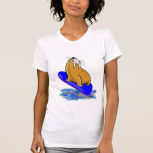 Wally das Walroß geht zu surfen T-Shirt