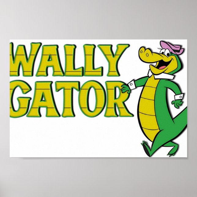 Wally Gator Logo Style Poster (Vorne)
