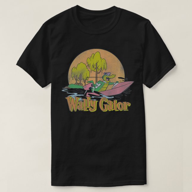 Wally Gator Speedboat Premium T-Shirt (Design vorne)