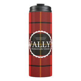 Wally's Homemade Goods Pie Logo Travel Mug Thermosbecher