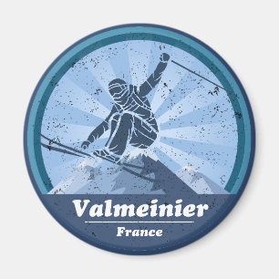 Walmeinier Skistation - Skirennfahrer Magnet