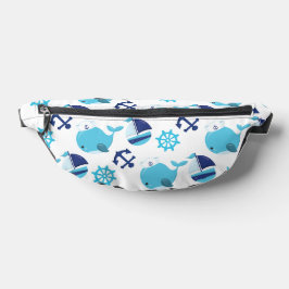 Walmuster, Niedliche Wale, Blauwale Bauchtasche