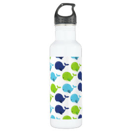 Walmuster, Niedliche Wale, Meerestiere Edelstahlflasche