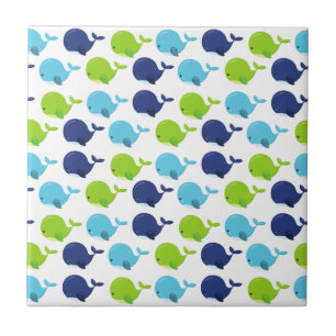Walmuster, Niedliche Wale, Meerestiere Fliese