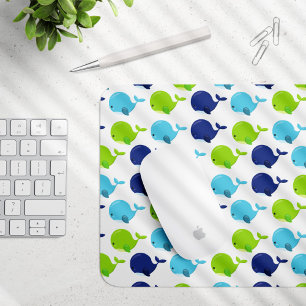 Walmuster, Niedliche Wale, Meerestiere Mousepad