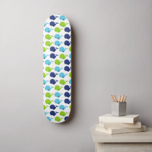 Walmuster, Niedliche Wale, Meerestiere Skateboard