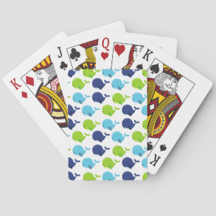 Walmuster, Niedliche Wale, Meerestiere Spielkarten